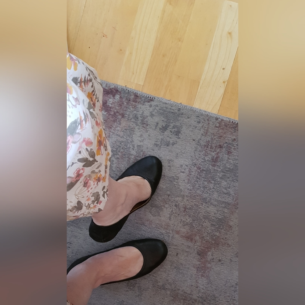 Country Road Vero Cuoio leather black ballet flats - Picture 2 of 9